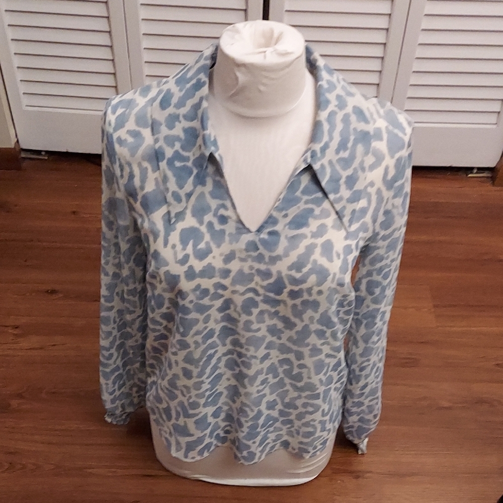 Cabi Animal Print Blouse